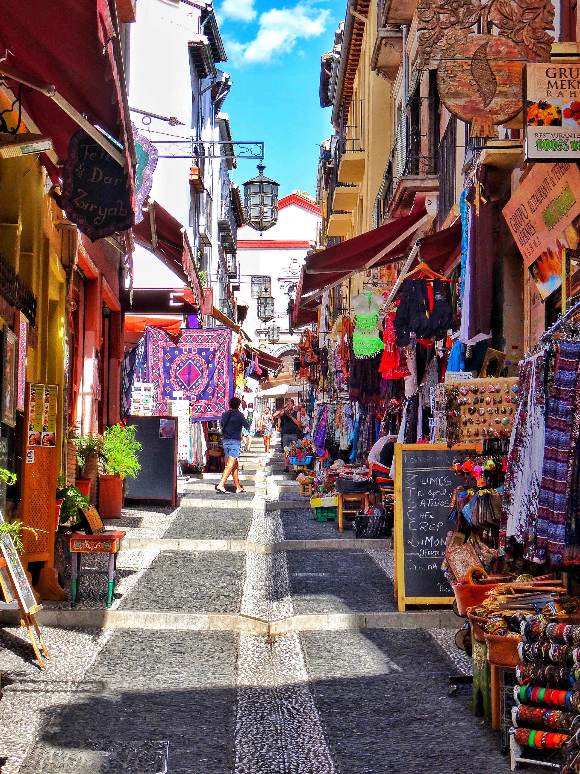 Explore Granada, Mirador San Nicolas, Calle Caldereria Nueva