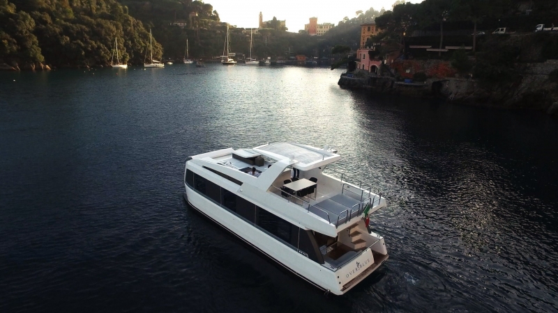 Overblue, The Amalgamation of Houseboat & Catamaran, into Dramatic Luxury